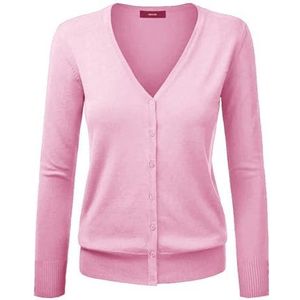 Dames Basic Spring Button Down Cardigan