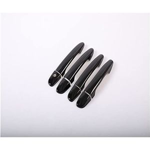 Hendel Gloss Black Chrome Auto Deurklink Cover Trim Auto Styling Accessoires Voor MAZDA CX-5 Cx5 CX 5 2012-2022(Black no button)
