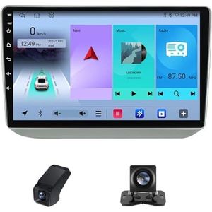 Autoradio 2 Din met Carplay Android Auto Wireless,geldt voor Skoda Fabia 2 2007-2014 9inch touchscreen Bluetooth Stereo Auto FM-radio RDSRadio/USB/AM/FM/Wifi achteruitrijcamera(NF-2)