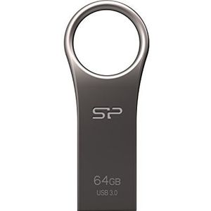 Silicon Power Flash Drive voor pc & Macs, en Micro-B smartphones of tablets Oud 64GB titanium
