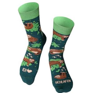 Happy Words Ik hou van slapen sokken / luiaard sloth, Meerkleurig, 35-40 EU