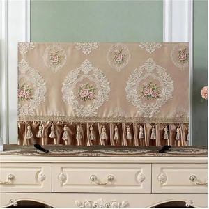 WLTYSM TV Cover TV Cover Borduurwerk 32-70 Inch Valuta Eenvoudige en Moderne Televisie Kap TV Stofkap Doek TV Display Protectors(6,1 cm)