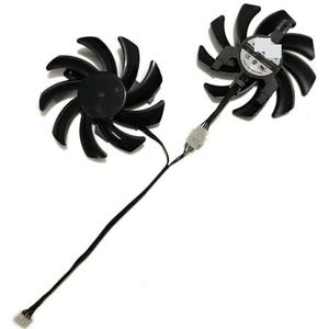 GPU-koeler, grafische kaartventilator, videokaartkoeling, 2 stuks/set 85mm FDC10H12S9-C, voor Sapphire R7 350 R9 370 370X