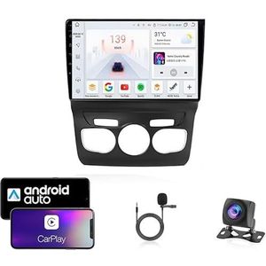 Android 13 Dubbel Din Auto Stereo Touchscreen Auto Stereo Voor Citroen C4L 2013-2017 Met Bluetooth GPS Navigatie WiFi FM Radio USB/SWC/Plug en Play Ondersteuning Carplay&Android Auto(8 Core 4G+Wifi 2G