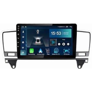Android 14.0 2 Din Autoradio 9"" Touchscreen Auto Stereo voor Benz M-Class 2011-2015 met Draadloze Carplay Android Auto GPS navigatie AHD Omgekeerd beeld Stuurwielbediening(S-6(8G+128G))
