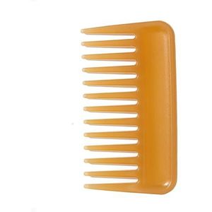 Mini brede tandenkam, kleine reisportemonnee, ontwarrende kam baard kam zakkam voor krullend golvend nat droog haar, draagbare verzorgingskam douchekam reiskam stylingkam voor mannen en vrouwen