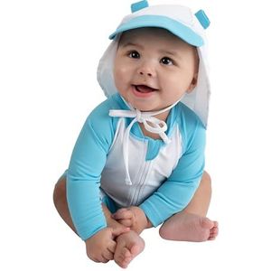 Cuddle Club One-Piece Sunzies Zwempak UPF 50+ Zonwerend Zonnepakje - SunziesBearBlue6-12m