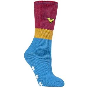 HEAT HOLDERS - Dames Thermo Winter Wonder Woman sokken met antislip ABS-zool, Wonder Woman., 37-42 EU