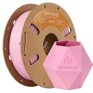 Eryone 3D-printer mat filament PLA 1 kg 1 spoel, 1,75 mm +/-0,03 mm, mat roze