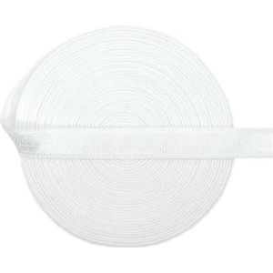 Glanzende niet-vouwbare elastische 3/8"" 10mm spandex satijnen band bh-band lingerie ondergoed naaigaren 50 100 yard per spoel-wit-10mm-100 yards