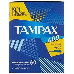 Tampax & Go tampons, normaal, 18 stuks