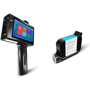 Handheld inkjetprinter, 25,4 mm intelligente handheld inkjetprinter is draagbaar, kan logo's, streepjescodes, 2D-codes, enz. afdrukken, eenvoudig te bedienen.,Kantoorprinter(Printer 1 green ink)