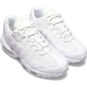 NIKE Air Max 95 Sneakers voor dames, modieuze schoenen, Wit Metallic Zilver Wit, 39 EU