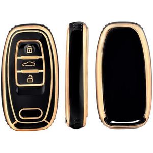 Autosleutel beschermhoes Auto Afstandsbediening Smart Key Cover Case Shell Voor A1 A3 A4 A5 A6 A7 A8 Q3 Q5 Q7 2009-2015 Accessoires Sleutelhanger Bescherm Set Sleutel Shell(5)