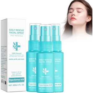 Hypochlorous Acid Face and Skin Spray, Safe for use on Acne Prone Skin, Soothing Facial Spray, Hydrating Face Mist, Skin Care Products for Sensitive Skin (3 Pcs)