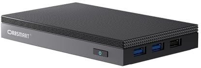 Orbsmart AW-15L Mini-pc, Windows 11 Pro, desktop-pc, computer, micro pc, ventilatorloos, stroombesparend (Intel N100 CPU, 8 GB RAM, 256 GB int. geheugen, USB-C, WiFi 6)