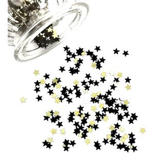 Feestdecoraties 15 g gemengde confetti sprankelende zwarte gouden ster streamer tafel strooi pailletten baby verjaardag bruiloft feest decor Joyeux verjaardag (kleur: mix6)