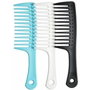 WWZ889 Brede kam en grote haargladmakende kam met duurzame haarborstel voor optimale styling en professionele haarverzorging.
