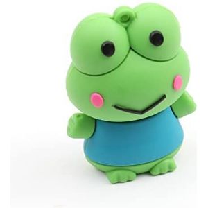 Hsthe Sea USB schicht toer, 32G cartoon schattig patroon USB 2.0 hoge snelheid geheugen stick duim geheugen schijf draagbare drive voor data opslag (kikker)