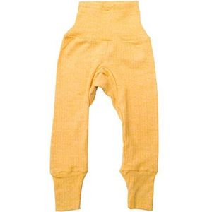 Cosilana Babybroek - lang met tailleband zijde/wol/katoen, geel melange, 62-68