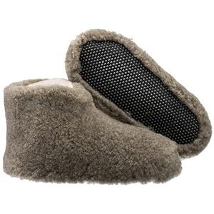 Unisex Puur Schapenwol Warm Wol Pantoffels Boots Schapenvacht OLE (45, Lichtbruin)