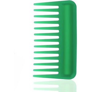 Mini brede tandenkam, kleine reisportemonnee, ontwarrende kam baard kam zakkam voor krullend golvend nat droog haar, draagbare verzorgingskam douchekam reiskam stylingkam voor mannen en vrouwen