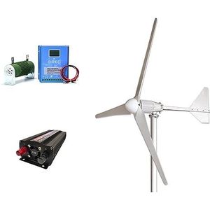 10KW Windturbine Generator 48V 96V Op Raster Energie Generatoren Energie Windmolen Met MPPT Controller Inverter Brede Toepassingen(5KW Off Grid)
