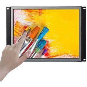 VSDISPLAY 15 inch 1024x768 1000nit IPS LCD Industriële Touch screen met VGA DVI Controller Board, met Metalen Shell