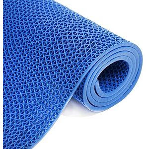 Commerciële Waterdichte Vloermat, 5 mm dik indoor outdoor nat gebied S-vormig tapijt, for badkamer restaurant, breedte 90 cm/120 cm (kleur: blauw, maat: 90 cm x 200 cm) (Color : 120cmX300cm, Size :