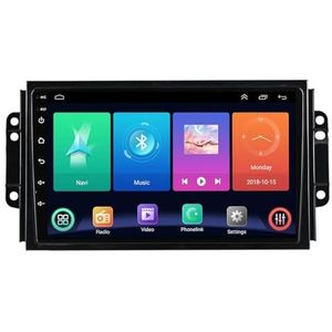 Dubbele DIN Android 14 autoradio voor Chery Tiggo 3 2016-2018 9 Duim QLED Touch screen-met Draadloze Carplay Android Auto GPS navigatie 4G WiFi Stuurwielbediening(P2 WIFI 4-Core 1G+32G)