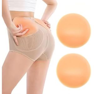 XFSRG 1 paar siliconen billen pads zelfklevende siliconen heupkussentjes perfecte rondingen onzichtbare hip dips pads herbruikbare nep-pos-bekleding versterker voor vrouwen