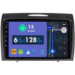 RoverOne Autoradio GPS voor Mercedes Benz SLK-Class SLK Class R171 2004-2011 Carplay Android Auto Stereo Hoofdeenheid Bluetooth WiFi Radio Speler Sat Navigatie