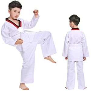 Judo Kostuums, witte taekwondo-uniformen, karate, judo dobok kleding, volwassenen, uniseks, lange mouwen, gi-uniform voor mannen, vrouwen