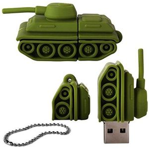 Woo Inc. High Speed 32GB Novelty Army Tank Vehicle USB 3.0 Flash Drive Data Memory Stick- Groen