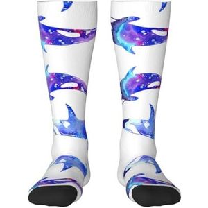 Orca orka volwassen grappige 3d sokken crew sokken nieuwigheid sokken gag geschenken, zachte gezellige sokken., 1 zwart, Eén Maat