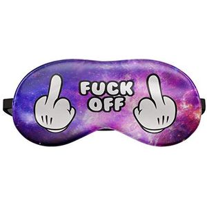 Slaapmasker Reis Relax Ogen Bedekking Bed Emoji Dutje Blinddoek Zijn witte en kosmische Galaxy Handen [042]