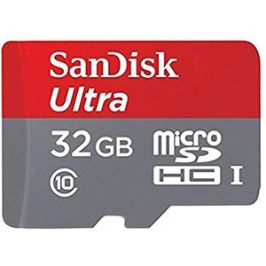 Sandisk Sdsqunc-032G-Gn6Ia Ultra Micro Sdhc Uhs-I C10 Geheugen Kaart Met Adapter, 32Gb