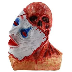 YQkoop Joker Dubbel Gezichtsmasker Clown Gezicht Veranderende Bloedige Horror Schedel Masker Eng Halloween Kostuum Party Volledige Hoofd Latex Masker