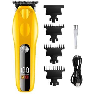 Tondeuse voor mannen, professionele draadloze voor mannen kapper haar knippen draadloze LCD tondeuse oplaadbare