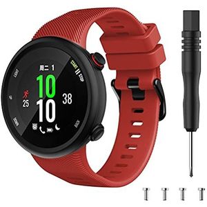 Chainfo compatibel met Garmin Forerunner 45 / Forerunner 45S / Swim 2 Watch Strap, Soft Silicone Waterproof Replacement Strap (Pattern 11)