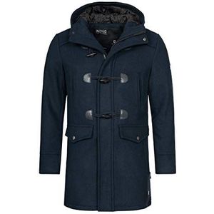 INDICODE Heren Liam plunjezak Dufflecoat Navy Mix X-Large