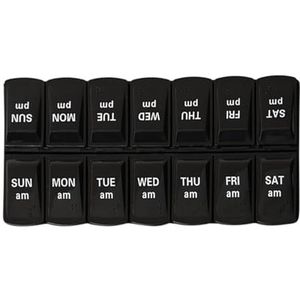 Pillendoosjes - Wekelijkse Pillendoos 7 Dagen - Medicijnorganizer met 14 Compartimenten - Dagelijkse Geneeskunde