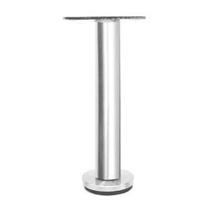 MIKFOL Badkamer kast poten, zilveren tv-kast poten, roestvrij stalen steunpoten, kaptafel poten, salontafel poten, verstelbare poten (kleur: zilver hoogte 16cm)