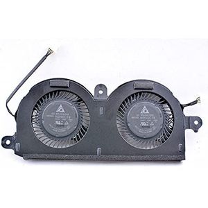 LMNCBVYA High-Performance Laptop Cooling Fan for XPS 13 9370 9380 P82G - Model ND55C19-16M01, DC5V, 0.4A, 4-Wire Design