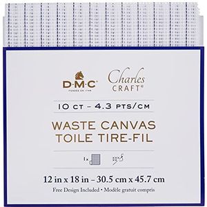 Charles Craft Waste Canvas 10 Count 12""X18""-Natural
