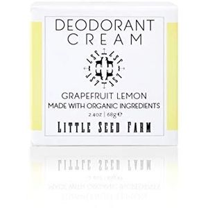 Little Seed Farm All Natural Deodorant-crème, aluminiumvrije deodorant voor vrouwen of mannen, 68 ml, grapefruit/citroen