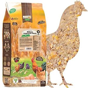 ChickenGold Kippenvoer, 10 kg legmeel, zonder genetische manipulatie, legvoer voor legkippen