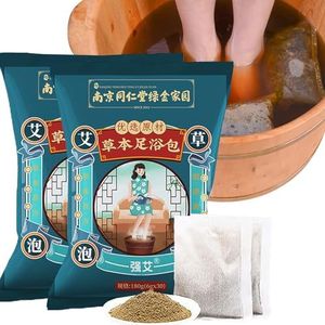 30 Zakjes Kruidenvoetbad, 8 Kruidenbubbel Voetbad, Verjaagt Kou en Verlicht Vermoeidheid, Verbetering van de Slaap(2bag)