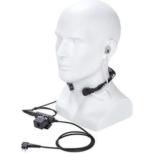 Keelmicrofoonheadset, 7,1 Mm Telescopische Keelvibratiemicrofoon U94 PTT Ruisonderdrukking Verstelbare Walkietalkie-headset voor GP88 GP-300 GP3688 DEP450 EP450 MT-koppen