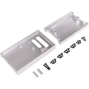 For MN model 1/12 nieuwe MN98 MN99s afstandsbediening auto metalen modificatie upgrade onderdelen, printplaat bevestigingsstoel, achterklep(Silver)